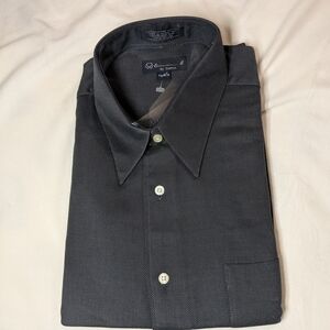 Long Sleeve Men's Black Dress Love Sleeve Shirt